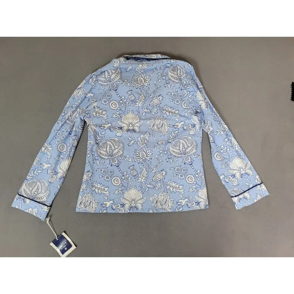 Target x Roller Rabbit - Women's Floral Vines Pajama Set Blue Size XS NWT - Picture 11 of 11